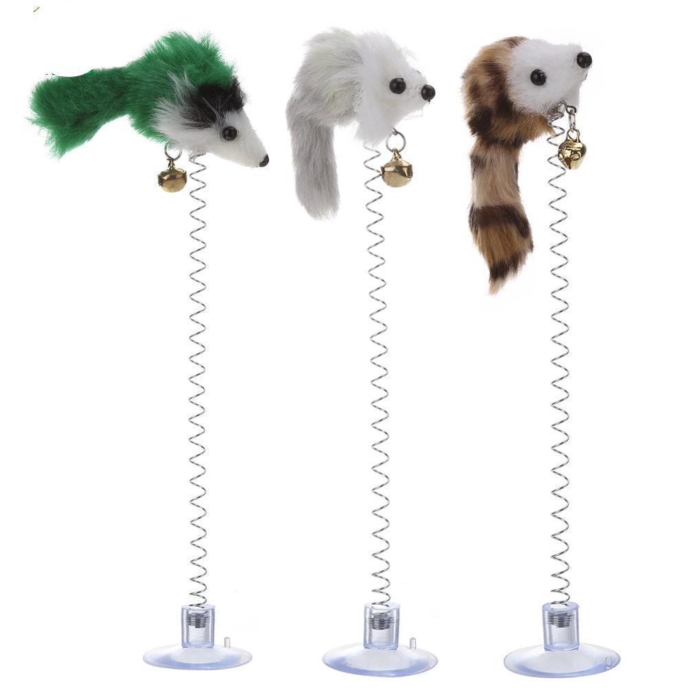 Elastic False Mouse Bottom Sucker Toy