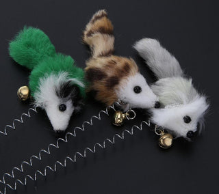 Elastic False Mouse Bottom Sucker Toy