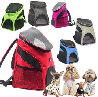 Portable Pet Double Shoulder Backpack
