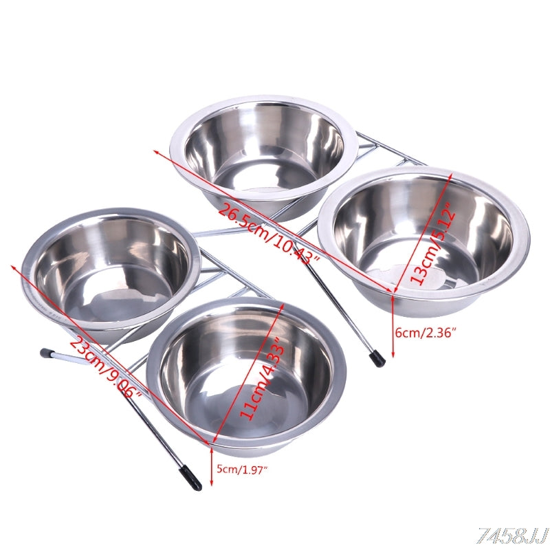 Stainless Steel Pet Travel Feeder