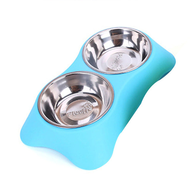 Stainless Steel Double Pet Bowls